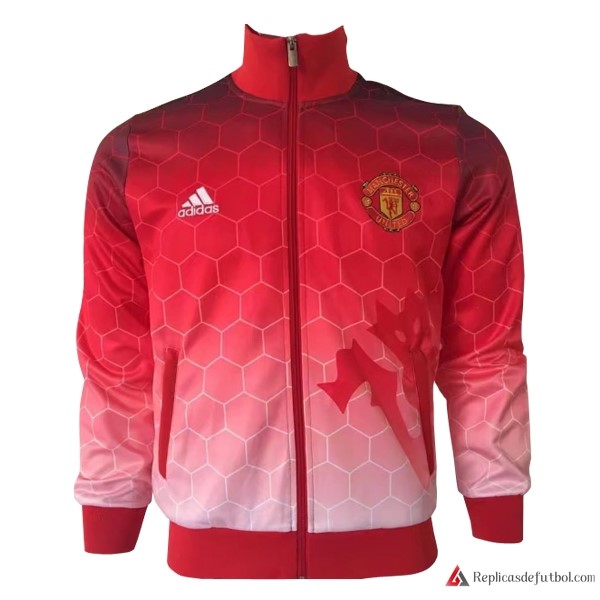 Chaqueta Manchester United 2017-2018 Rojo Blanco